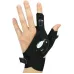 ZANLURLEFlashlight Fishing Half Finger Gloves for Outdoor Night Cycling Camping Hiking Sports Gloves with Lamp Lighting