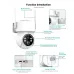 4MP Solar Powered WiFi IP Camera 320 Pan 90 Tilt PIR Motion Detection ICSEE APP Two-Way Audio Night Vision IP66 Waterproof Outdoor Surveillance Camera