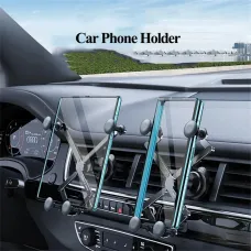 Oatsbasf X06 Universal Foldable Car Phone Holder Adjustable Vent Clip 360 Rotation Smartphone Stand for iPhone Samsung Car Accessories
