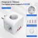 Bakeey 7-in-1 Socket Cube EU Power Outlet with 3AC 3USB Type-C Fast Charging Wall Socket with On/Off Switch for Home Use