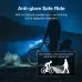 LAOTIB06 B08 5000Lm Brightness Bike Headlight 8 LELarge Beads Dual Distance Beam Design 10000mAh Battery Phone Emergency Power Bank IPX5 Waterproof 4 Light Modes Fast Charge Bicycle Digital Display Front Light for Electric Bike Scooter MTB Bikes