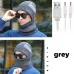 TENGOO Electric Heating Hat Scarf Set Rechargeable Thermal Washable Hat Soft Knitted Winter Warm Scarf for Head Neck
