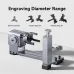 EU/US DirectLONGER Nano Rotary Extension Claws Extended Engraving Area Slide Extension Claws 120mm x 300mm Type-C Connection Anodized Aluminum Alloy Over 300 Materials Engraving Cutting Rotary Body