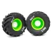 2PCS Monster Truck Tires Wheels 14mm/17mm Adjustable for 1/8 LOSI LMT W66 KYOSHO Axial RC Cars Vehicles Models Spare Parts