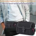 Outdoor 6.5'' Phone Canvas Men Waist Bag Large Capacity Small Portable Coin Key Storage Belt Pack for Travel Camping