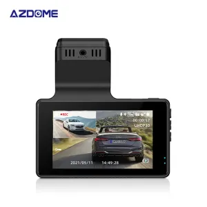AZDOME M63 Lite 3 Inch IPS Screen Dual Lens 4K Dash Cam WIFI APP Control Car Camera Built In GPS Super Night Vision Free 32G Card