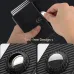 AirTag Microfiber Men's Automatic Popup Card Holder Tri-fold RFID Anti-theft Brush Purse Wallet Credit Card Clip