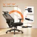 Newtral MagicH-BP Ergonomic Chair with Footrest - Home Office Desk Chair with Auto-Following Lumbar Support, 4D Armrest, Seat Depth & Height Adjustable, 96-136 Reclines