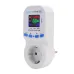 LYS-1-VAE Metering Protector Socket EU Plug with Large LED Display Current Voltage Energy Monitor Over Under Voltage Protection