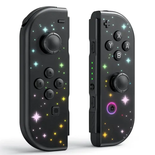 NS01 Left and Right Handles for Switch RGB Joycon Game Controller NS bluetooth Host Handles with Remote Wake-up