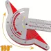 1PCS Woodworking Edge Ruler Protractor Angle Detector Vernier Caliper Measuring Tool Woodworking Tools 10inch/15inch/20inch