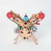 TECHING DM114 DIY Double Cylinder V2 Car Engine Model Kits All-metal Assembly Collection Decoration Science Discovery Toys