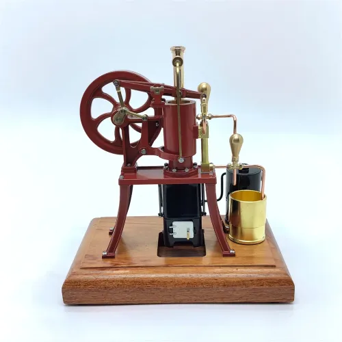 OKMO R01 1/12 Stirling Hot Air Pump Engine Model Water-cooled External Combustion Engine Copper Castings Physics Science Experiment for Children