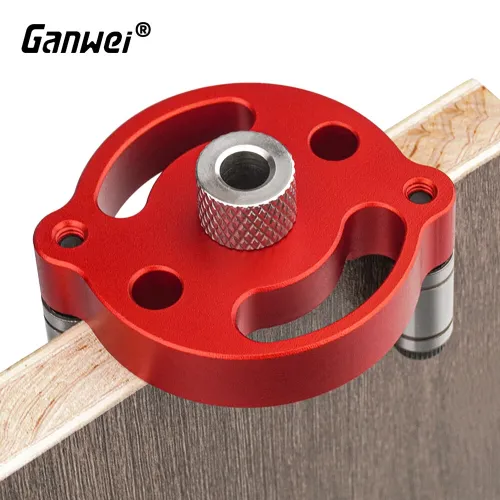 Ganwei Precision Single Hole Positioning Puncher Versatile Woodworking Tool with 6mm 8mm 10mm Drill Bit Set Adaptive Center Punching Essential for DIY Crafts and Professional Woodworking