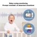 SriHome DH050-DH002-SH064 8MP 4K UHD Baby Monitor Kit with 5-inch Touch Screen WiFi Crying Detection Human Tracking Alarm 2-Way Audio 5200mAh Home Doorbell Baby Camera Doorbell Kit