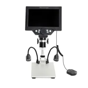 MUSTOOL B1200 Digital Microscope 12MP Camera 1200X Magnification Adjustable Stand LED Lights Battery Powered for Precision Viewing and Recording