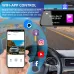9.66 Inch Car Dash Camera Three-Way Recording 1080P Front 720P Interior 720P Rear Wide Angle WiFi G-Sensor 128GB Support H.264 Video Compression