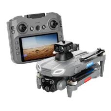 4DRC M7 GPS 5G WiFi FPV with Touchable LCD Screen Controller 720P HD Dual Camera Servo Gimbal 360 Obstacle Avoidance Brushless Foldable RC Drone Quadcopter RTF