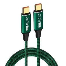 5A 240W USB-C to USB-C Cable PD QC3.0 Fast Charging Data Transmission Tinned Copper Core Line 1M/2M Long for iPhone 16 16 Pro 15 Pro Max for Huawei Pura X for Xiaomi 15pro for Samsung Galaxy S25 Ultra