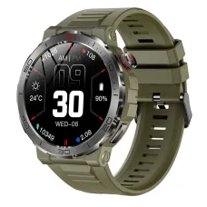 MK68 1.43inch AMOLED Display Compass bluetooth Call Heart Rate Blood Oxygen Monitor Stress Testing Women's Health Sleep Monitoring Multi-sport Modes Music Playback IP68 Waterproof Smart Watch