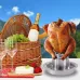 Stainless Steel Removable Chicken Roasting Rack Plate Grilled Chicken Rack Camping Outdoor Barbecue Tray Grilled Chicken Home Kitchen Fork Chicken Rack