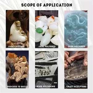 30PCS Diamond Burr Bits Set Rotary Tools 3mm or 2.35mm Shank Metal Woodworking Carving Shaping Engraving Jewelry Making Tool