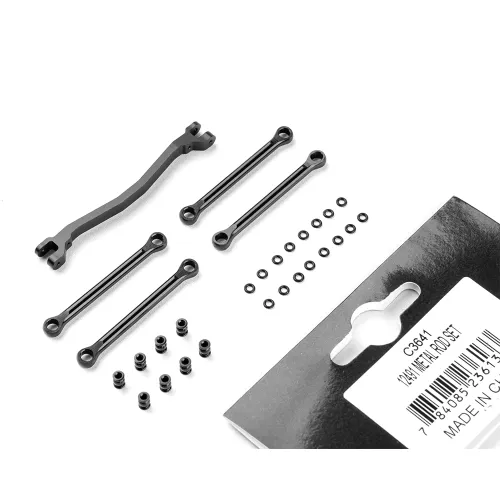 Upgraded Metal Connecting Linkage Rods/Drive Shaft Set for Land Rover Camel FMS FCX24M 1/24 RC Cars Vehicles Models Spare Parts