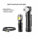 2 In 1 L-shape Flashlight LEHeadlamp USB Rechargeable Bright Magnet Strong Mini Torch 90-Degree Adjustable Multi-Functional Outdoor Adventure Tool Compact Clip Light Waterproof Hiking Gear