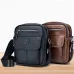 BULLCAPTAIN Men's Casual Shoulder Bag High Quality Business Messenger Bag Cowhide Leather Mini Pocket Large Capacity Bag for Men
