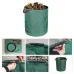 60L-500L Garden Leaf Bag Handles Multi-purpose Storage Bag Tool for Garden Waste Household Reusable Garden Bag Large Capacity Leaf Sack Light Trash Can Foldable Garden Garbage Waste Container