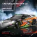 ZY013 RTR 1/43 2.4G 4WD Drift RC Car Mini Full Proportional LED Light Optional Gyro Remote Control High-Speed On-Road Racing Vehicles Models Boys Gifts Toys