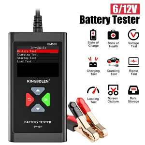 BM580 Auto Battery Tester 6V/12V Digital LCD Display CCA 100-2000 AGM GEL EFB Multi-Language Support