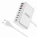 [GaN Tech]Bakeey YMX-600W 600W 8-Port USB PD Charger 5USB-C+3USB-A QC PD3.1 Fast Charging Desktop Charging Station EU Plug US Plug for iPhone 16 15 Plus 14 13 12 Pro for Huawei Mate XT for Xiaomi 15pro for Oppo A5 Pro