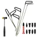 Car Hook Rods Paintless Dent Repair Hail Remover Hooks Rods Kits Auto Body Dents Stainless Steel Hands Tools