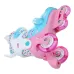 Kids Roller Skates Adjustable Double Brakes Luminous Wheels Free Skating Sneakers for Beginners