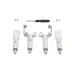 Spring Heightened Extended Landing Gear Skid Shock Absorber Leg Tripod with Propeller Props Blade Set for SJRC F22 / F22S 4K PRO RC Drone Quadcopter