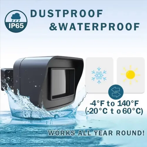 Tuya Smart WiFi Outdoors Waterproof Detector Motion Sensor Remote APP Notifications Compatible with Alexa