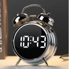 Metal Bell Powerful Wake-Up Alarm Clock Electronic Intelligent Loud Volume Student-Specific Wake-Up Artifact Super Loud Large Digital Display