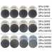 2-Inch Hook & Loop Sandpaper Carbonized Silicon 80-5000 Grit 240Pcs Grinding Polishing Kit for Wood Metal Auto Surface Preparation