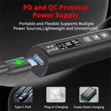 ZOYI-N1 High Power 96W Portable Intelligent Soldering Iron Adjustable Temperature 100C-450C Type-C Fast Charging OLED Display For Home Maintenance