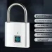 Intelligent Fingerprint Padlock Outdoor Waterproof Rust Proof Zinc Alloy 20 Fingerprints Capacity Type-C Fast Charging IP55 Security Lock