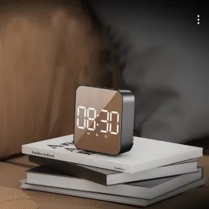 LED Clock Student Alarm Clock Plug-In Dual-Purpose Large Screen Display Digital Clock Voice-Controlled Temperature Clock