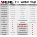 Aneng 615 Smart Multimeter 6000 Counts AC DC Voltage Current Tester Temperature View Lithium Battery Rechargeable Touchscreen High Precision Portable Electrical Measuring Device