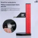 RUITOOL Aluminum Alloy Woodworking Marking Height Gauge Dual Scale Laser Engraved Precision Tool Adjustable 180mm 360mm 640mm Fine Tuning Ruler Accurate Measuring