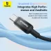 Baseus Discolor Series PD100W Type-C to Type-C Cable Fast Charging Data Transmission 7-Strand Reinforced Core Line 1M/2M Long for iPhone 17 17 Pro 16 15 Pro Max for HUAWEI Pura 80 Ultra for XIAOMI for OPPO