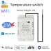 Smart Thermostat Model LY-607-N WiFi Bluetooth Remote Control 20A 3800W Temperature Humidity Switch ABS Construction