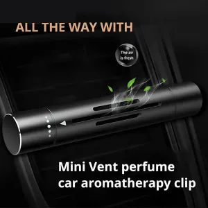 Automobile Air Outlet Incense Burner Aluminum Alloy Car Air Freshener with Solid Aromatherapy Core Multiple Fragrances and Colors Easy Installation