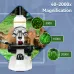 SM202 Monocular Microscope 40-2000X Magnification with Upgrade 25X Eyepiece Portable LED Light Design Include Mobile Phone Adapter and Mechanical Stage for Laboratory Bacteria and Fungi Study