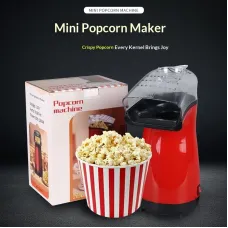 Comfook 1200W Mini Popcorn Maker Machine Hot Air Healthy No Oil One Button Operation Quick Popcorn Maker for Home Easy Clean Compact Kitchen Appliance