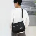 Men's Large Capacity Business Casual Crossbody Bag Multiple Pockets Soft Lightweight Nylon Fabric Adjustable Strap Messenger Bag